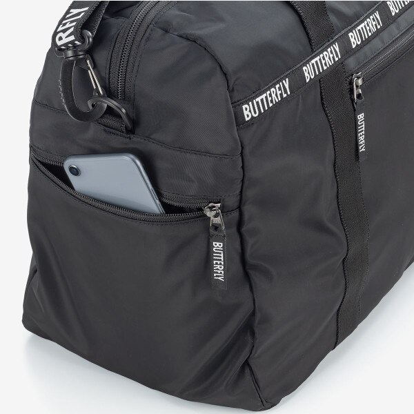 Butterfly Musta Light Duffle Bag - End Zipper Pocket